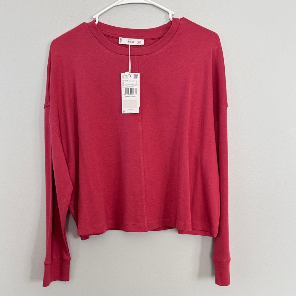 MANGO Long Sleeve Top, Size S